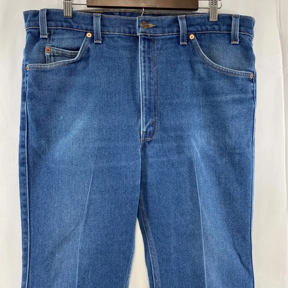Levi's 517 Bootcut Jeans Mens 40x30 (37x29) Blue Vintage Orange Tab USA Made‎